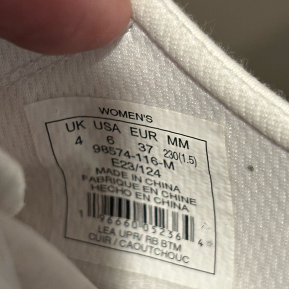 Palladium Pallatower Lo Star White Leather Platform Sneaker Womens 6 Youth 4.5Y - Picture 9 of 10